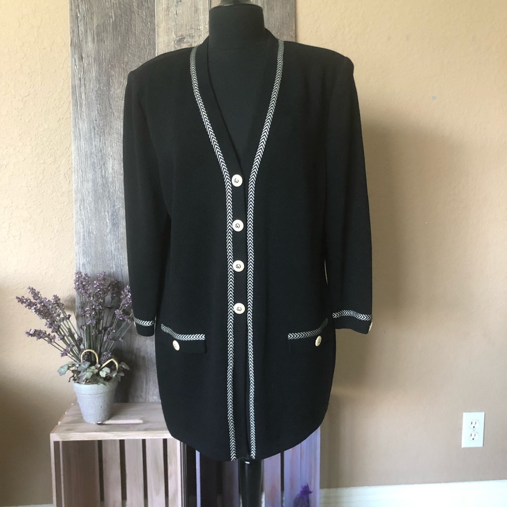 ST. JOHN VINTAGE SWEATER CARDIGAN Jacket 12